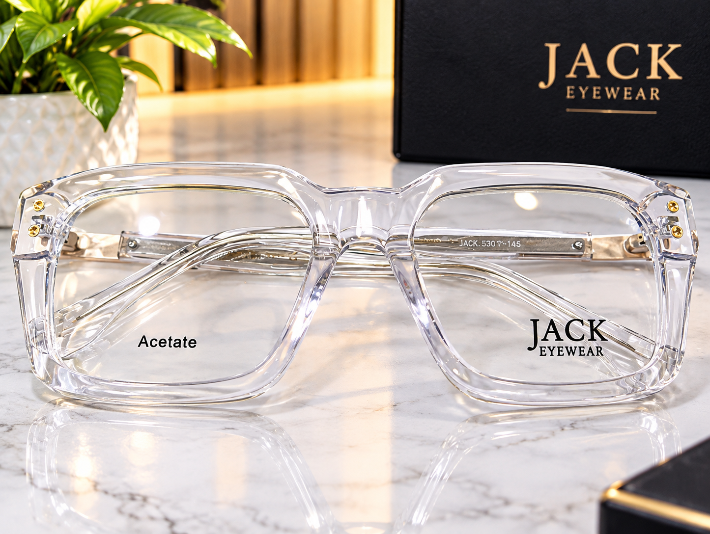 Pure Acetate Sheet Transparent Eyewear