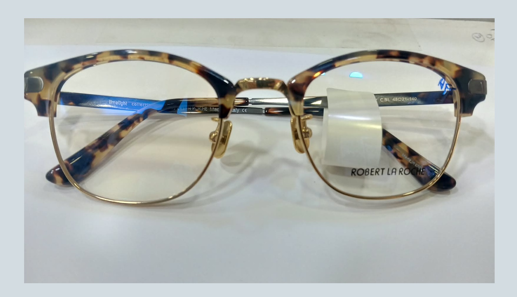 Round Tiger Print Eyeglasses